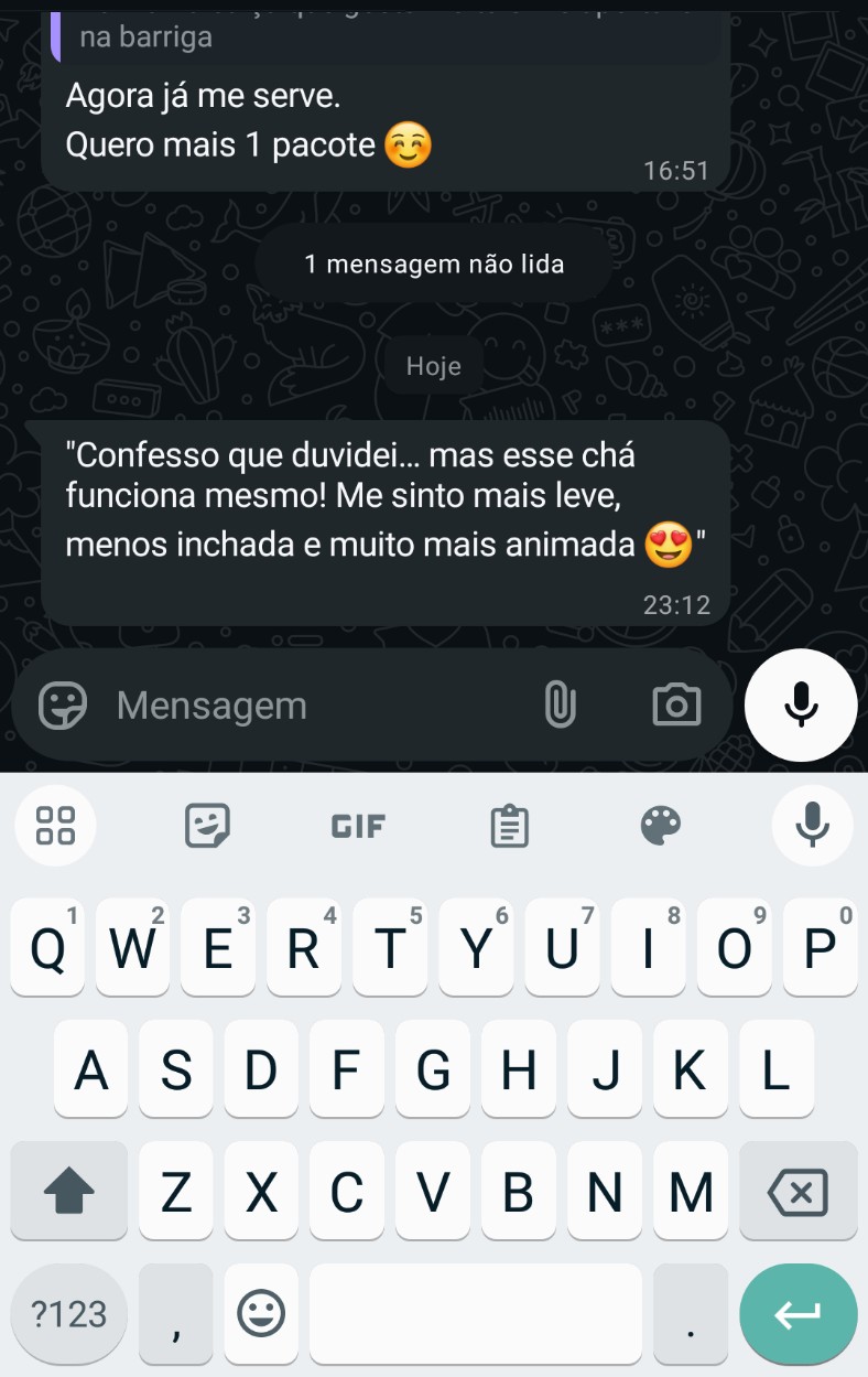 Depoimento WhatsApp: cliente quer mais 1 pacote